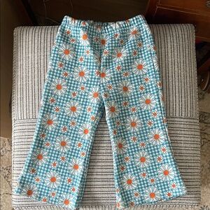 Healthtex Kids Pajama Bottoms in Blue and Orange Floral